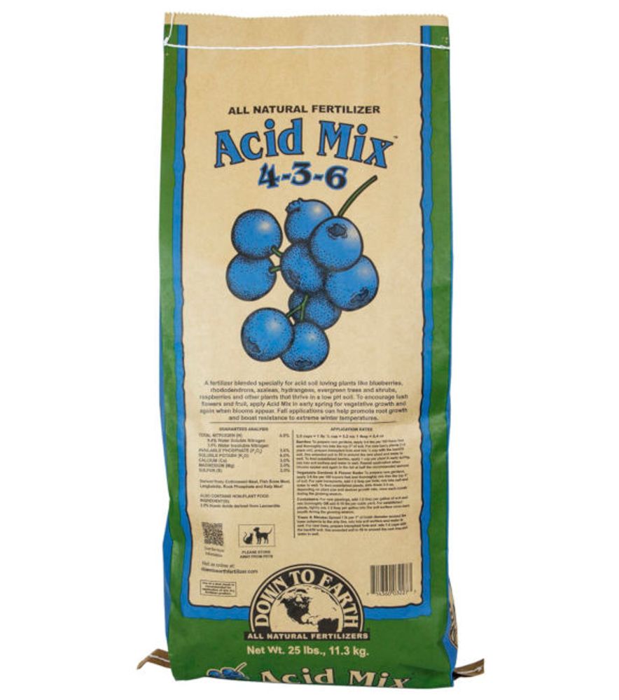Down to Earth, Acid Mix 4-3-6, 25 lb