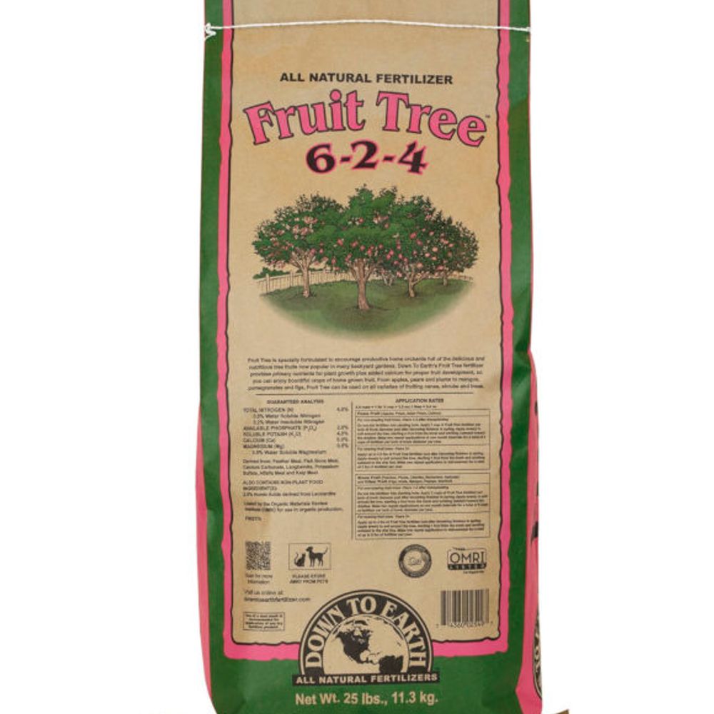 Down to Earth, Premium Fruit Tree Fertilizer Mix, 25 lb