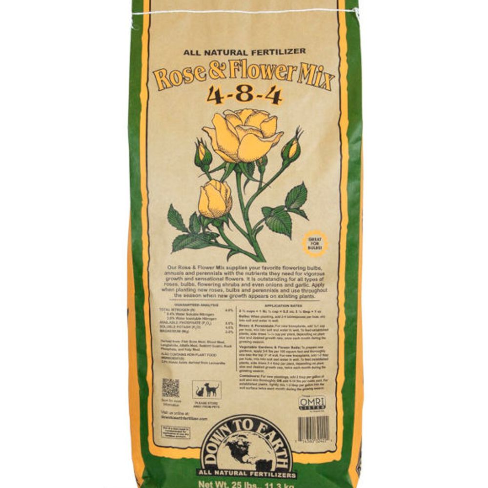 Down to Earth, Rose & Flower Mix 4-8-4, 25 lb 