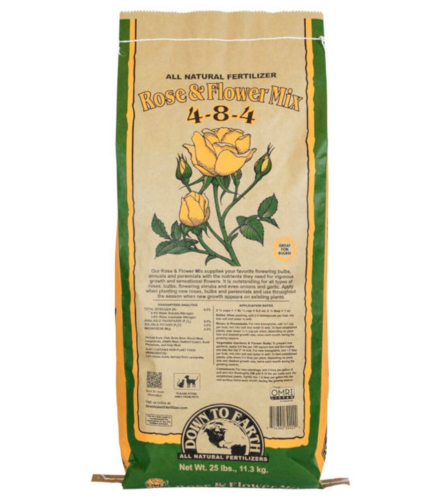 Down to Earth, Rose & Flower Mix 4-8-4, 25 lb