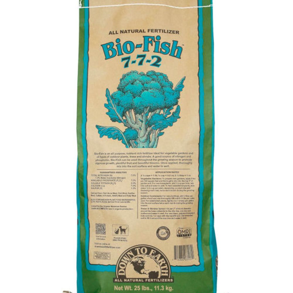 Down to Earth, Premium Bio-Fish Fertilizer, 25 lb