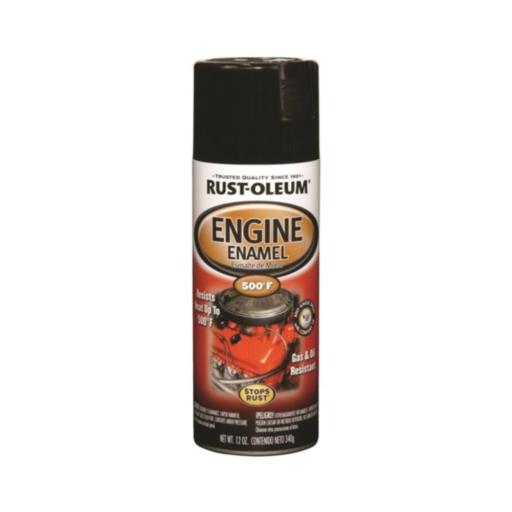 Rust-Oleum Black Engine Enamel Gloss Spray Paint 12 oz.