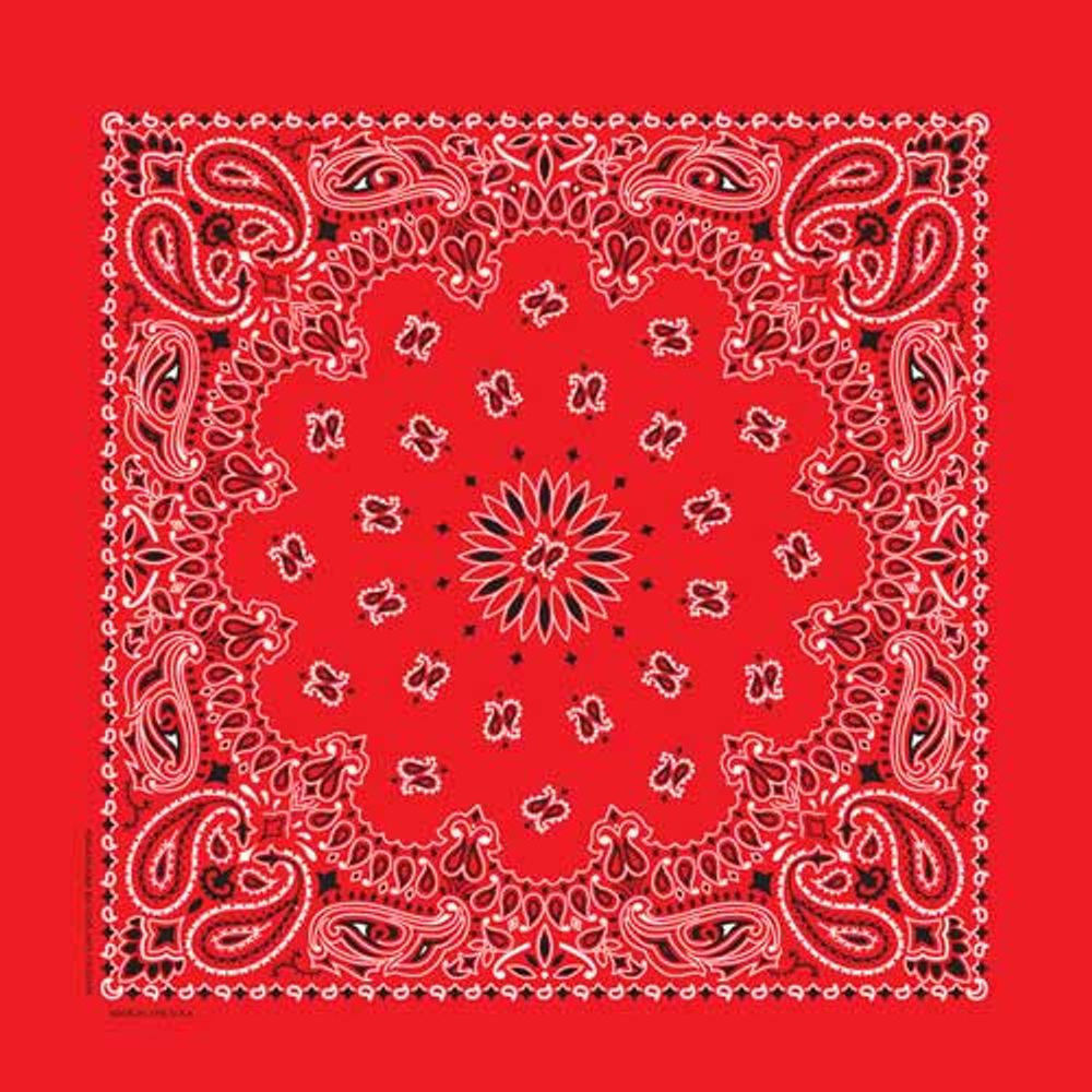 Traditional Paisley Bandana, Multiple Colors