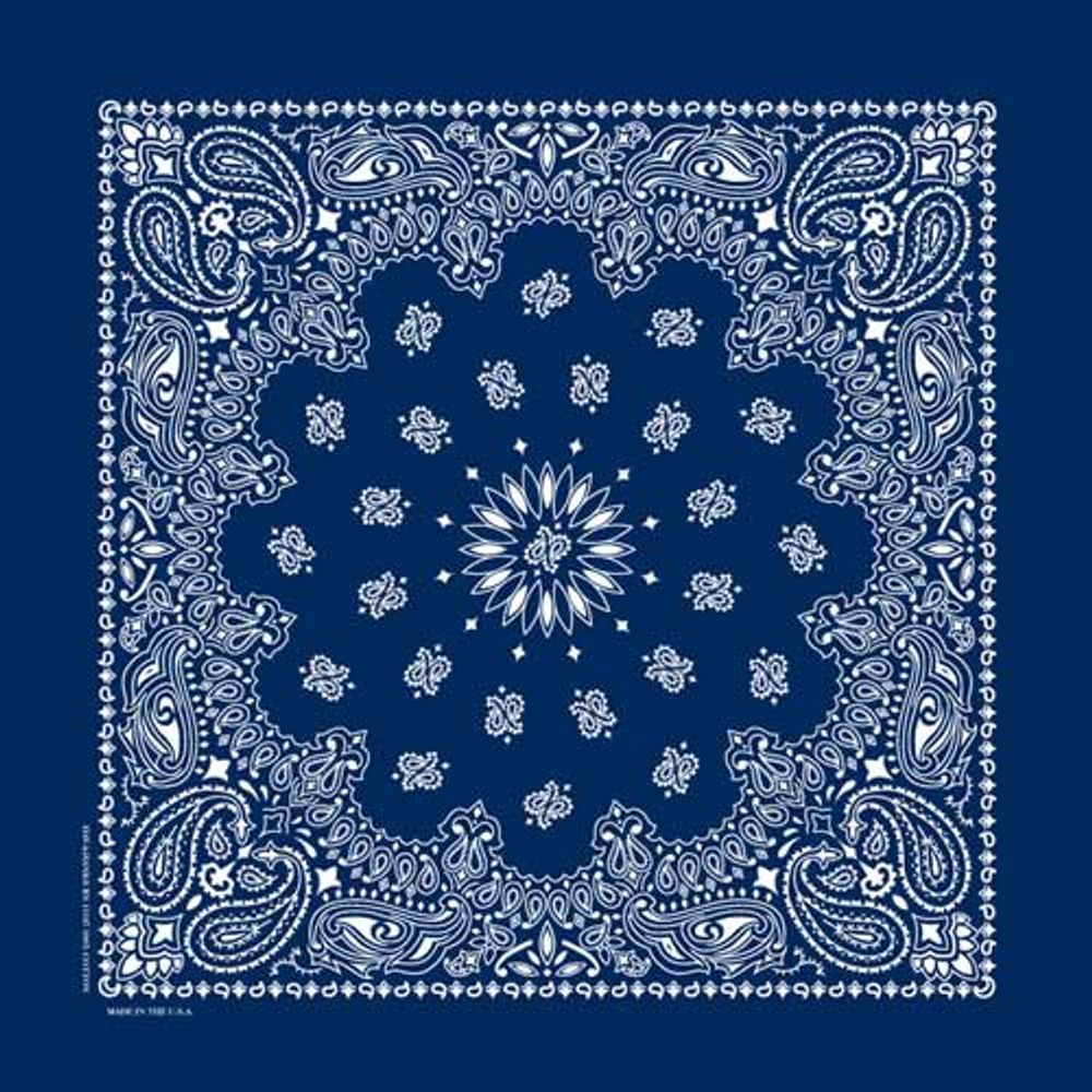 Traditional Paisley Bandana, Multiple Colors