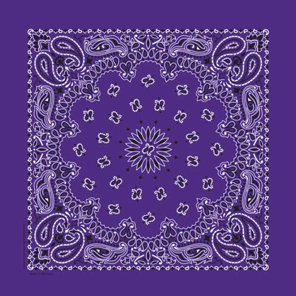 Traditional Paisley Bandana, Multiple Colors