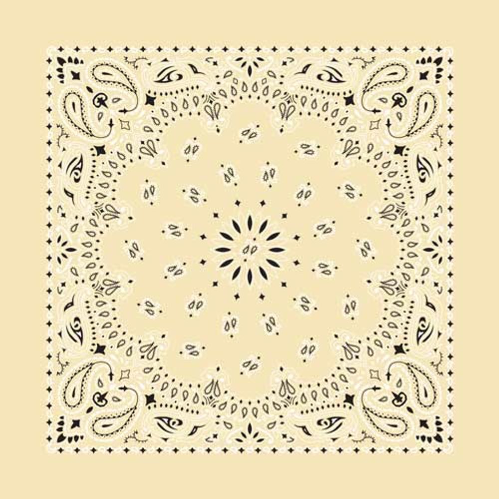 Traditional Paisley Bandana, Multiple Colors