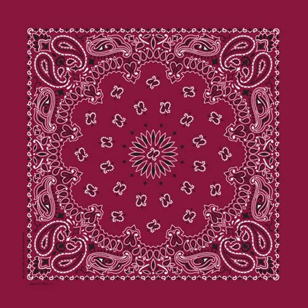 Traditional Paisley Bandana, Multiple Colors