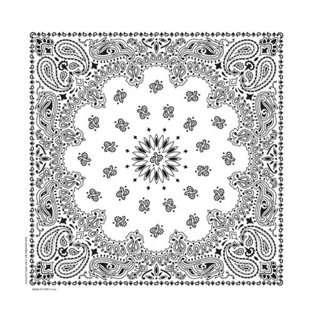 Traditional Paisley Bandana, Multiple Colors