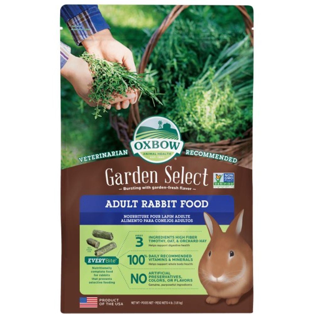 Oxbow, Garden Select Adult Rabbit Food, 4 lb