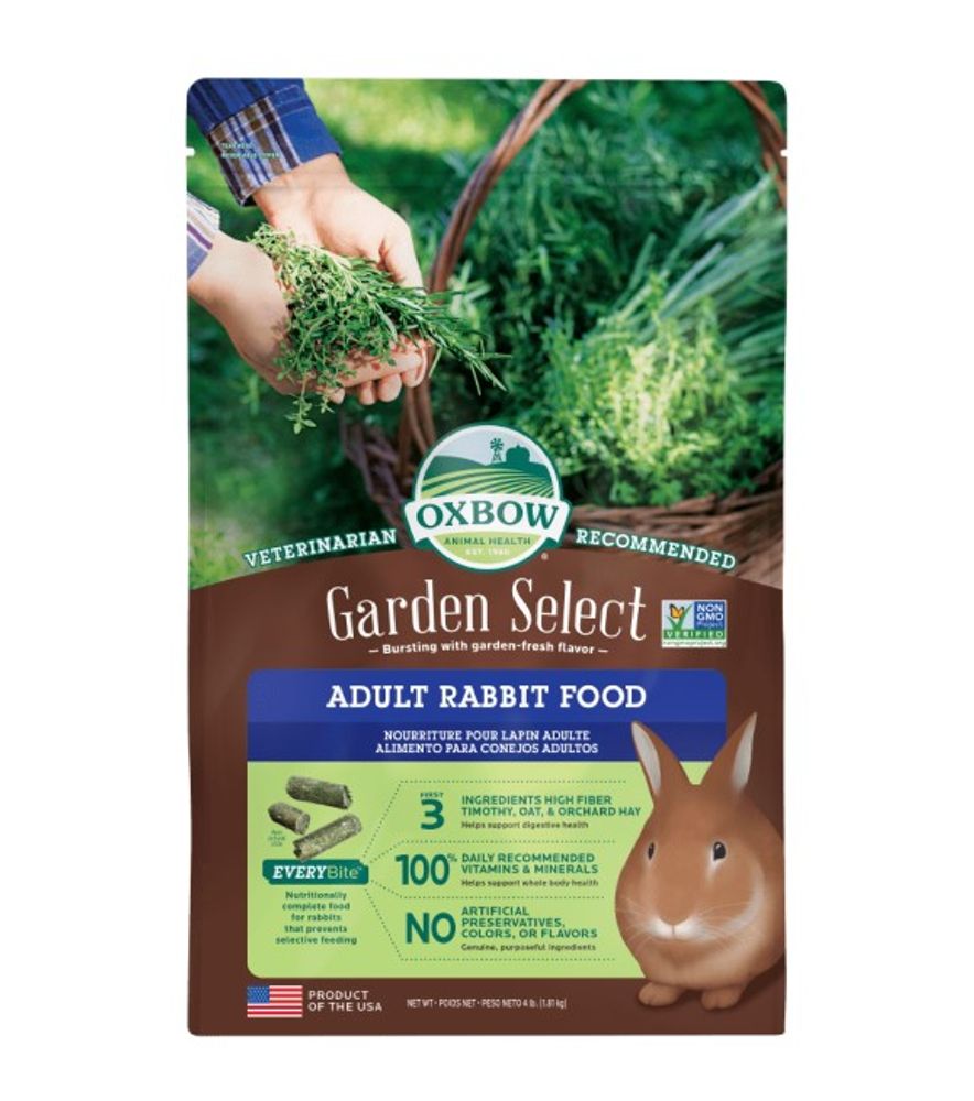 Oxbow, Garden Select Adult Rabbit Food, 4 lb