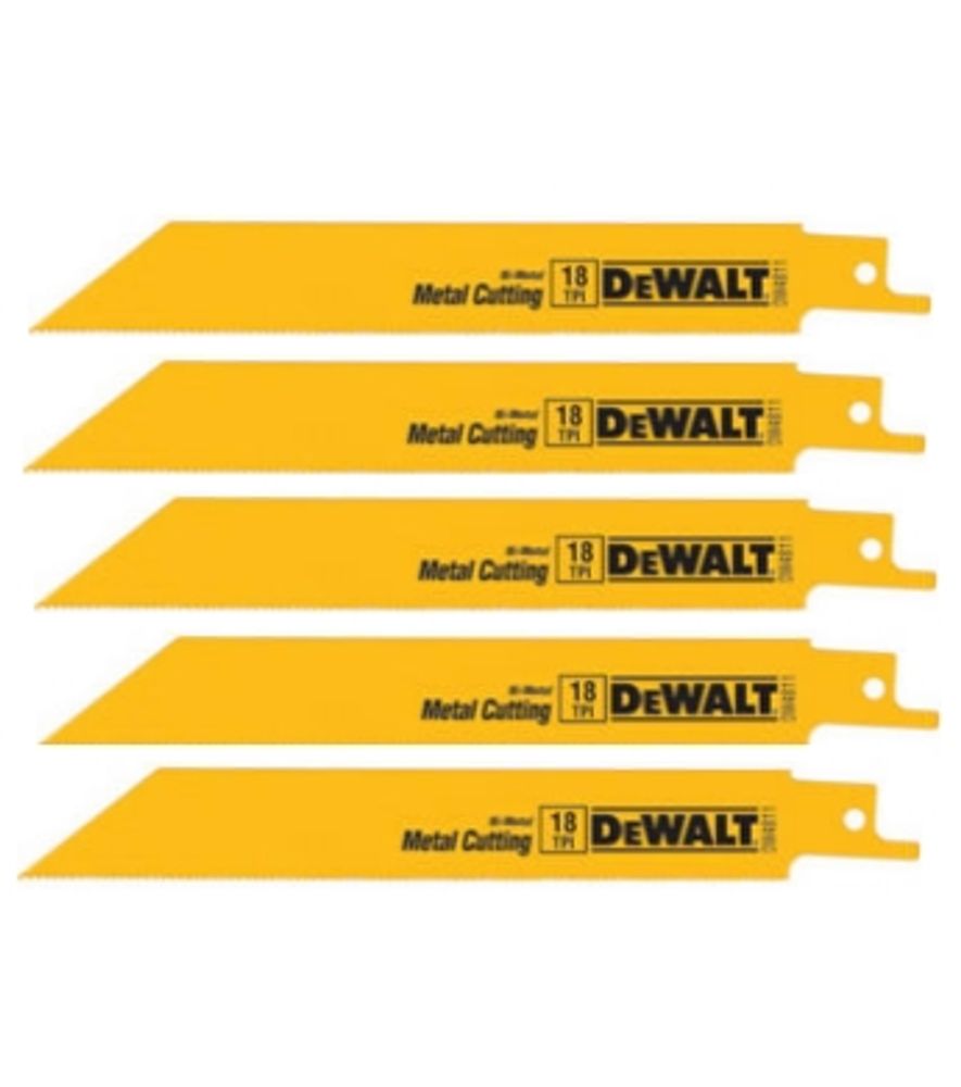 DeWalt Recip Saw Blades 6 in. 18 TPI, 5 pack
