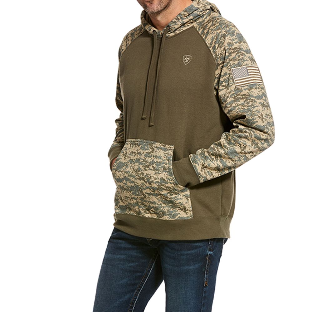 Ariat, Sage Camo Patriot Hoodie, 10027982