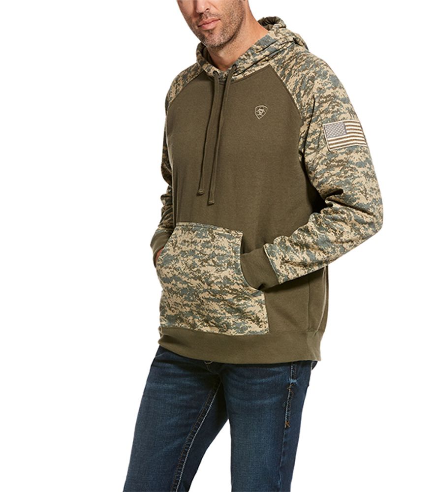 Ariat, Sage Camo Patriot Hoodie, 10027982