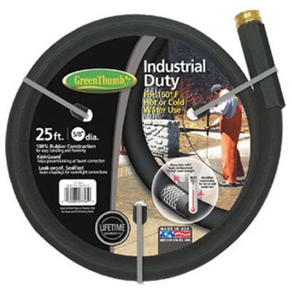 Green Thumb Rubber Garden Hose 25 ft.