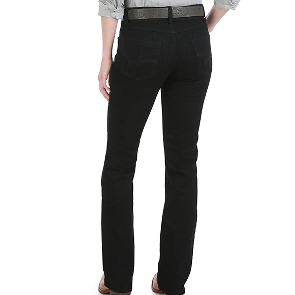Wrangler, Ladies Black Mid Rise Jean, 09MWZBK