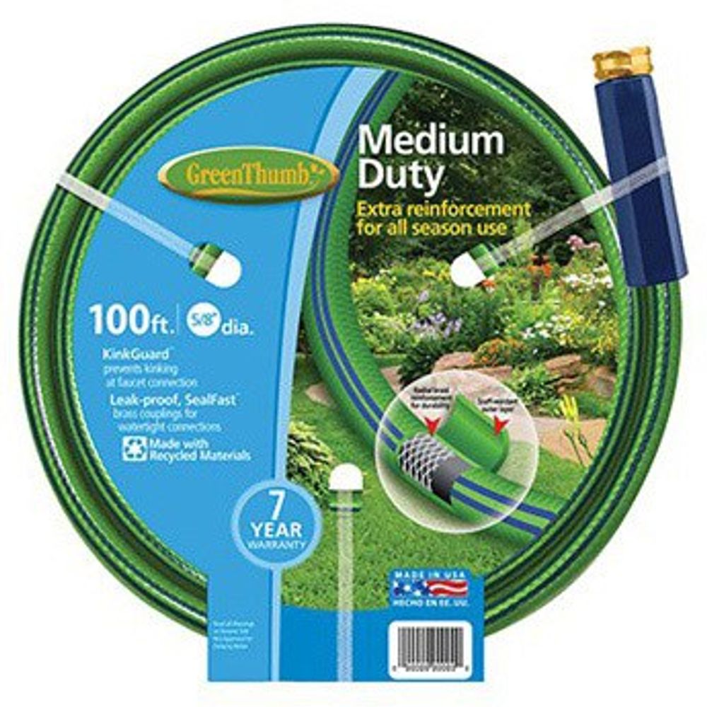 Green Thumb, Nylon Garden Hose, 100 ft