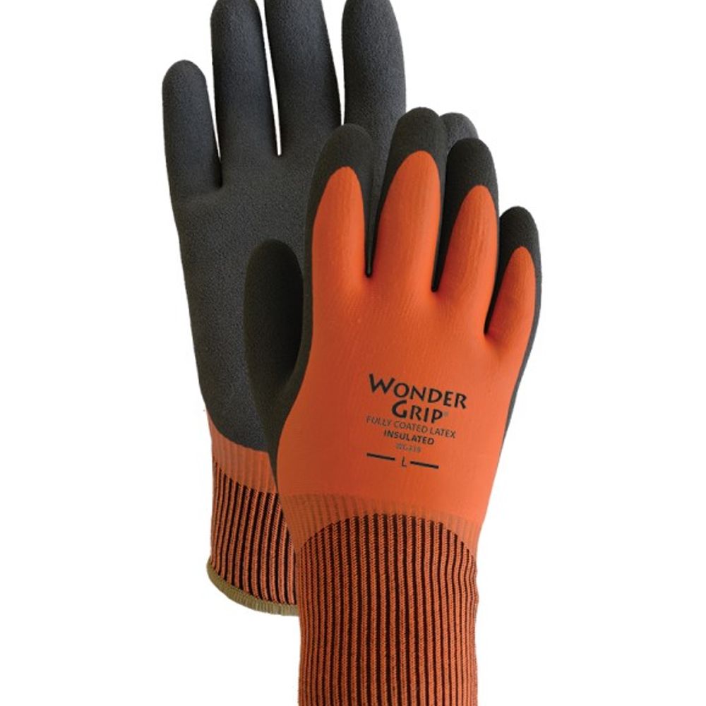 American Glove, Wonder Grip Thermo Plus Double Layer Latex Coated Protection Gardening Work Gloves, WG-338