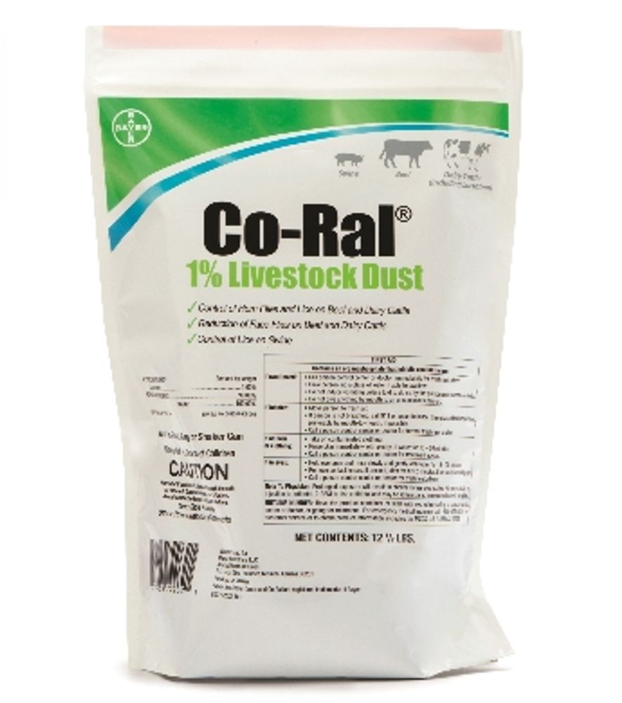 Co-Ral 1% Livestock Dust, 12.5 lbs.