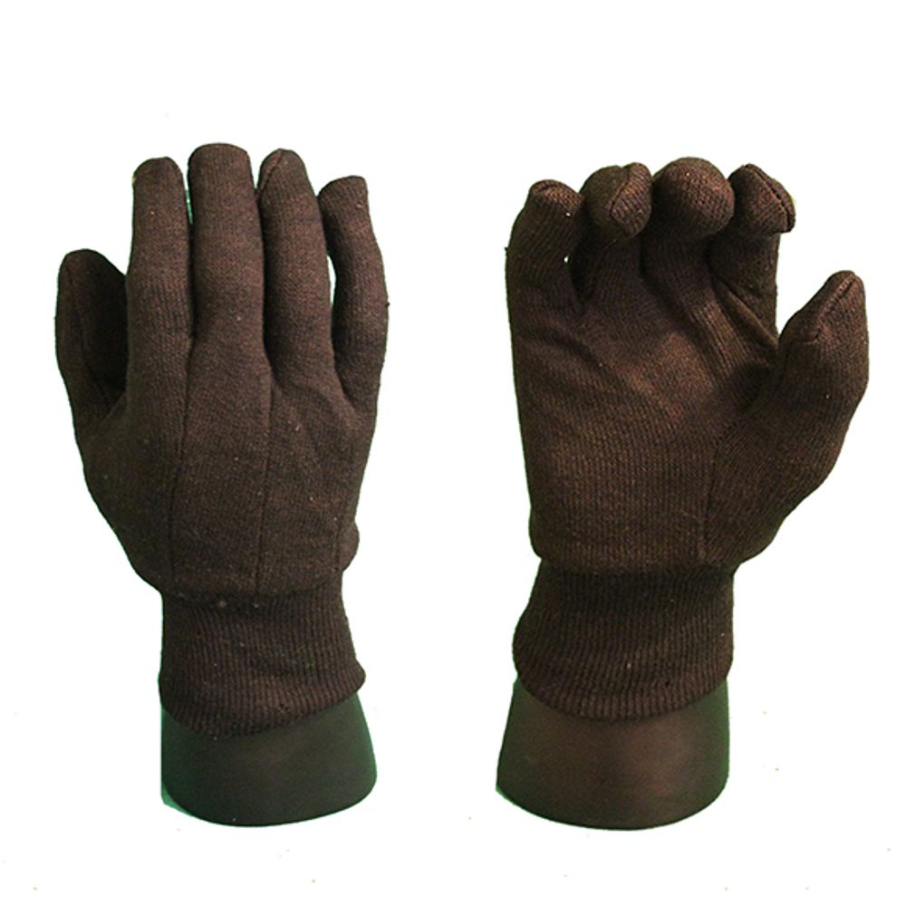 American Glove Heavy Jersey Brown Cotton Glove, 27