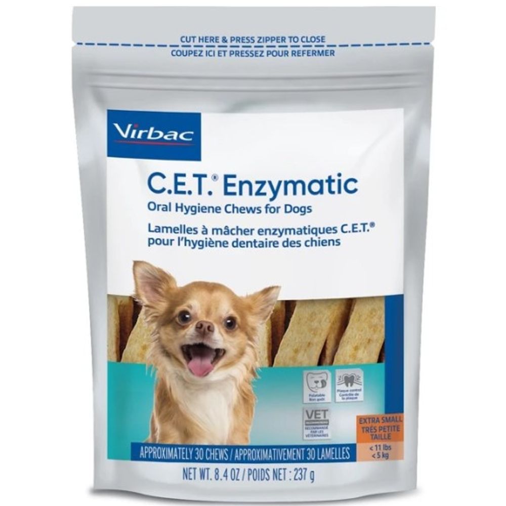 Virbac, C.E.T. Enzymatic Oral Hygiene Dog Chews, 30 ct
