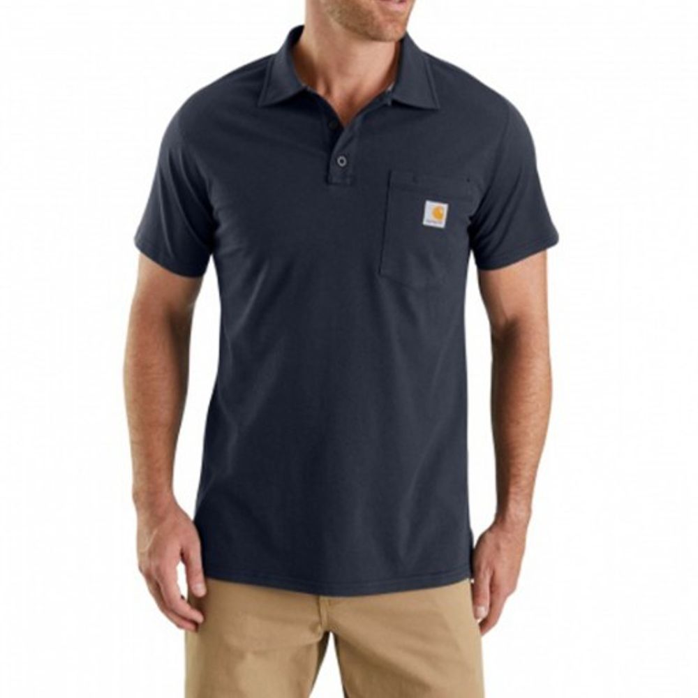 Carhartt, Men's Force Relaxed Fit Midweight Short Sleeve Pocket Polo, 103569
