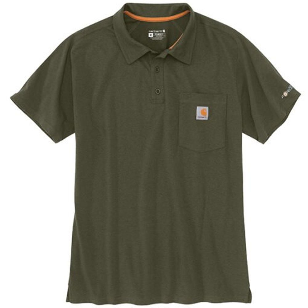 Carhartt, Men's Force Relaxed Fit Midweight Short Sleeve Pocket Polo, 103569