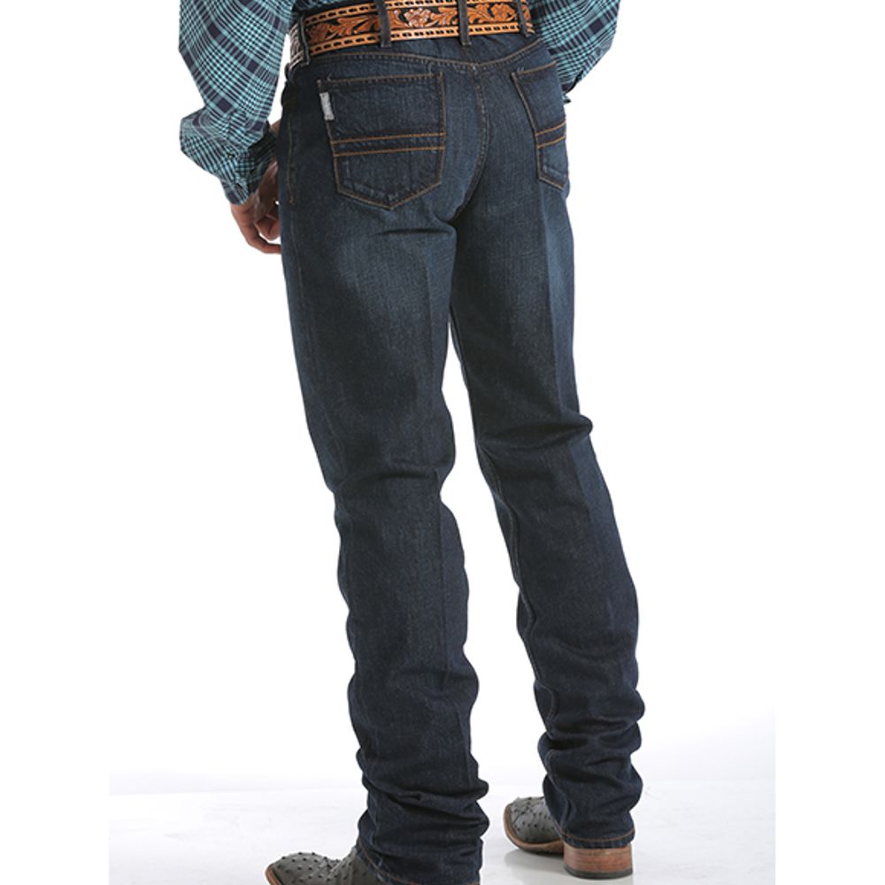 Cinch, Men's Slim Fit Silver Label Dark Stonewash Western Jean, MB98034002