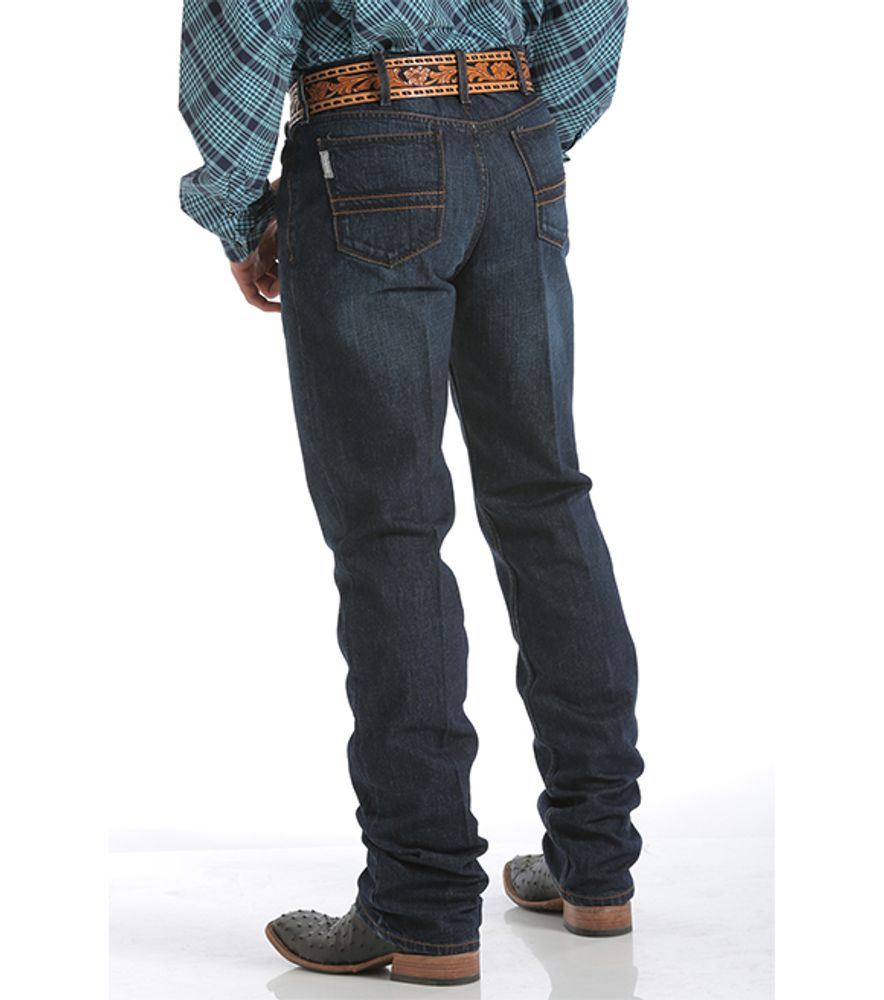 Cinch, Men's Slim Fit Silver Label Dark Stonewash Western Jean, MB98034002