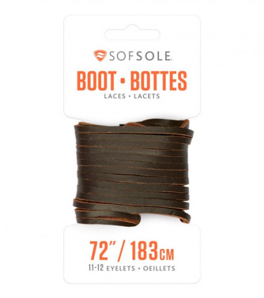 Sofsole Leather Boot Laces 72", 84890