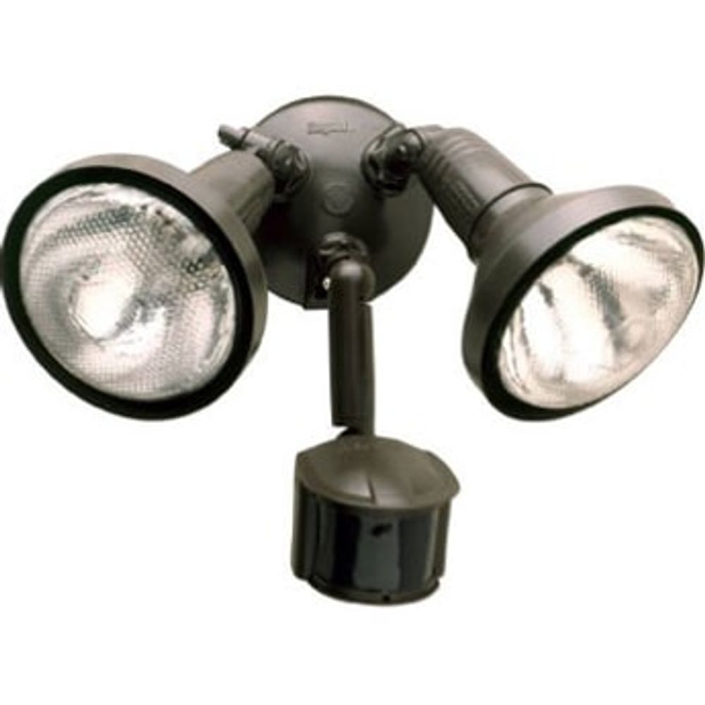 Security Flood Light, Motion-Activated, Bronze