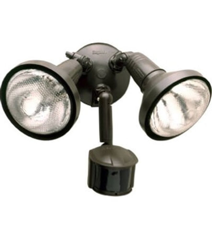 Security Flood Light, Motion-Activated, Bronze