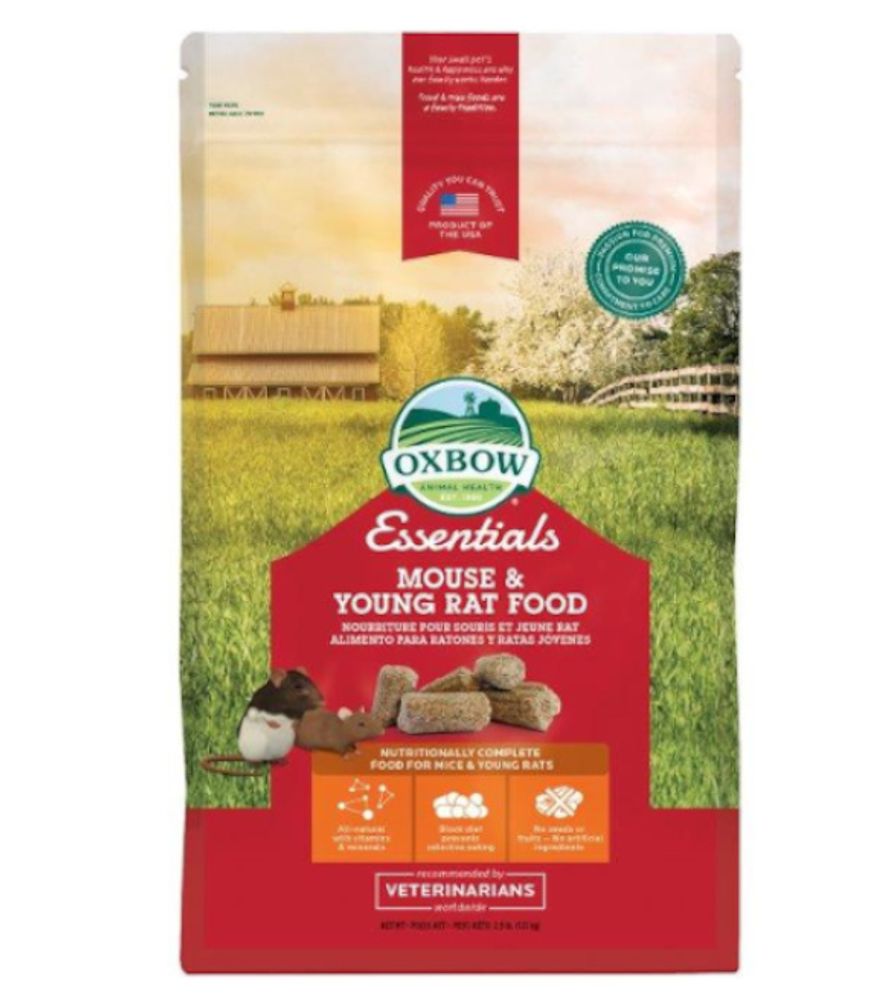 Oxbow, Essentials Mouse & Young Rat Food, 2.5 lb