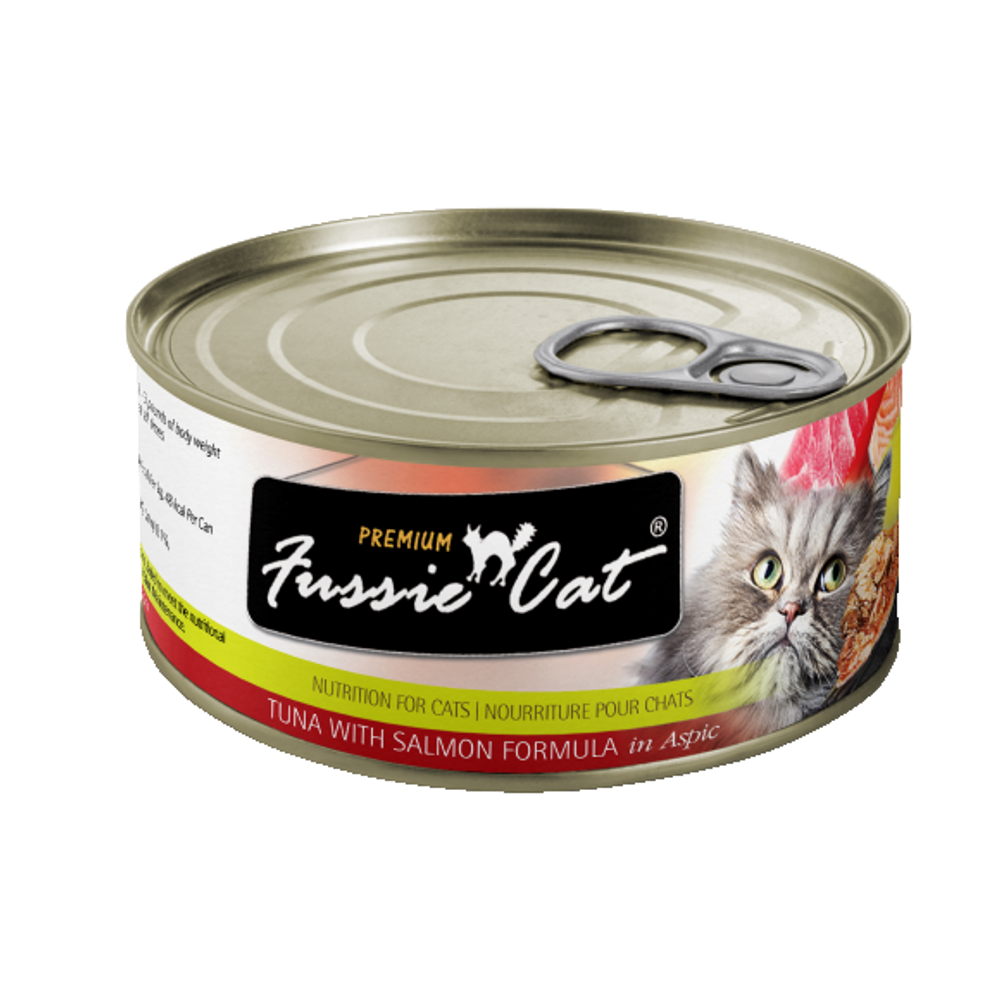 Fussie Cat, Tuna with Salmon Canned Cat Food, 2.8 oz