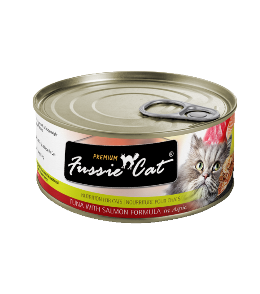 Fussie Cat, Tuna with Salmon Canned Cat Food, 2.8 oz