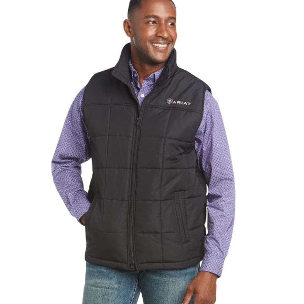 Ariat, Men's Black Crius Insulated Vest, 10011523