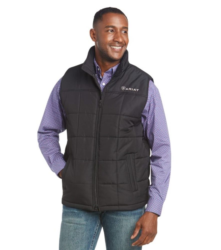 Ariat, Men's Black Crius Insulated Vest, 10011523
