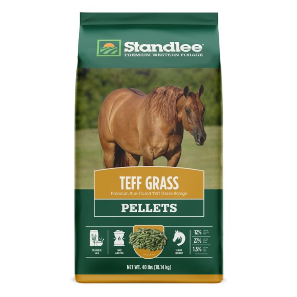 Standlee, Premium Teff Hay Pellets, 40 lb