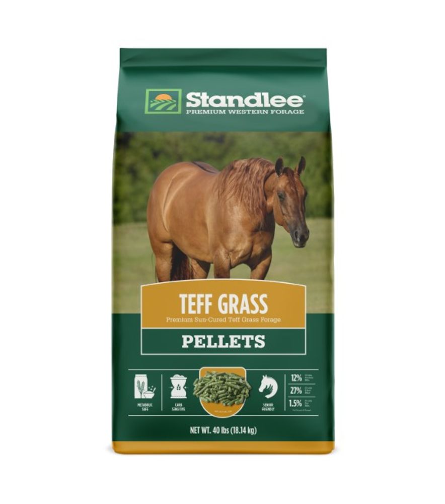 Standlee, Premium Teff Hay Pellets, 40 lb
