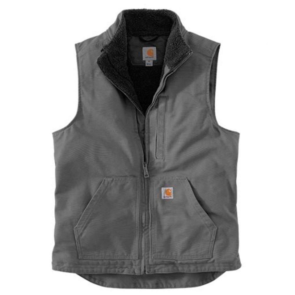 Carhartt, Men's Washed Duck Sherpa Lined Mock Vest, 104277