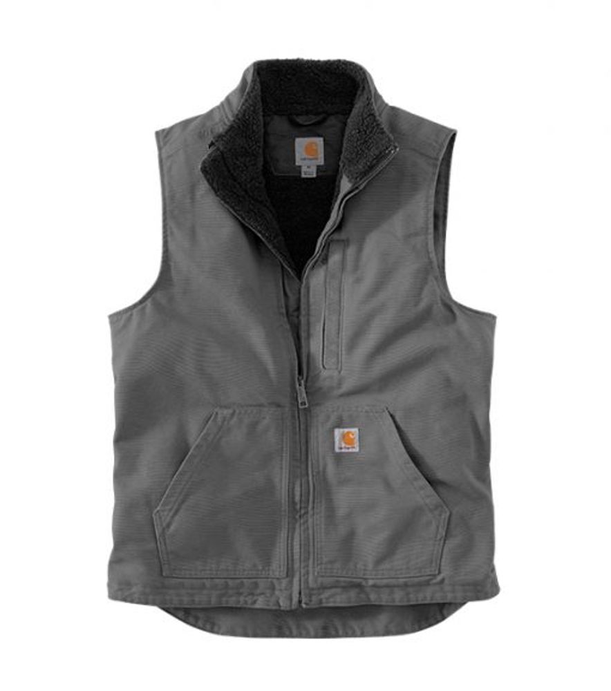 Carhartt, Men's Washed Duck Sherpa Lined Mock Vest, 104277