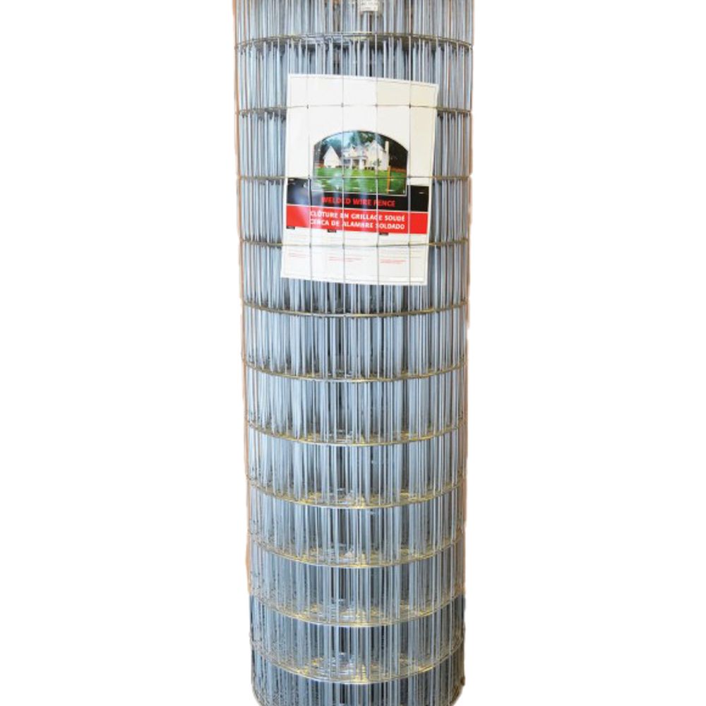 48 in x 100 ft Galvanized Welded Wire Fence, 14 GA