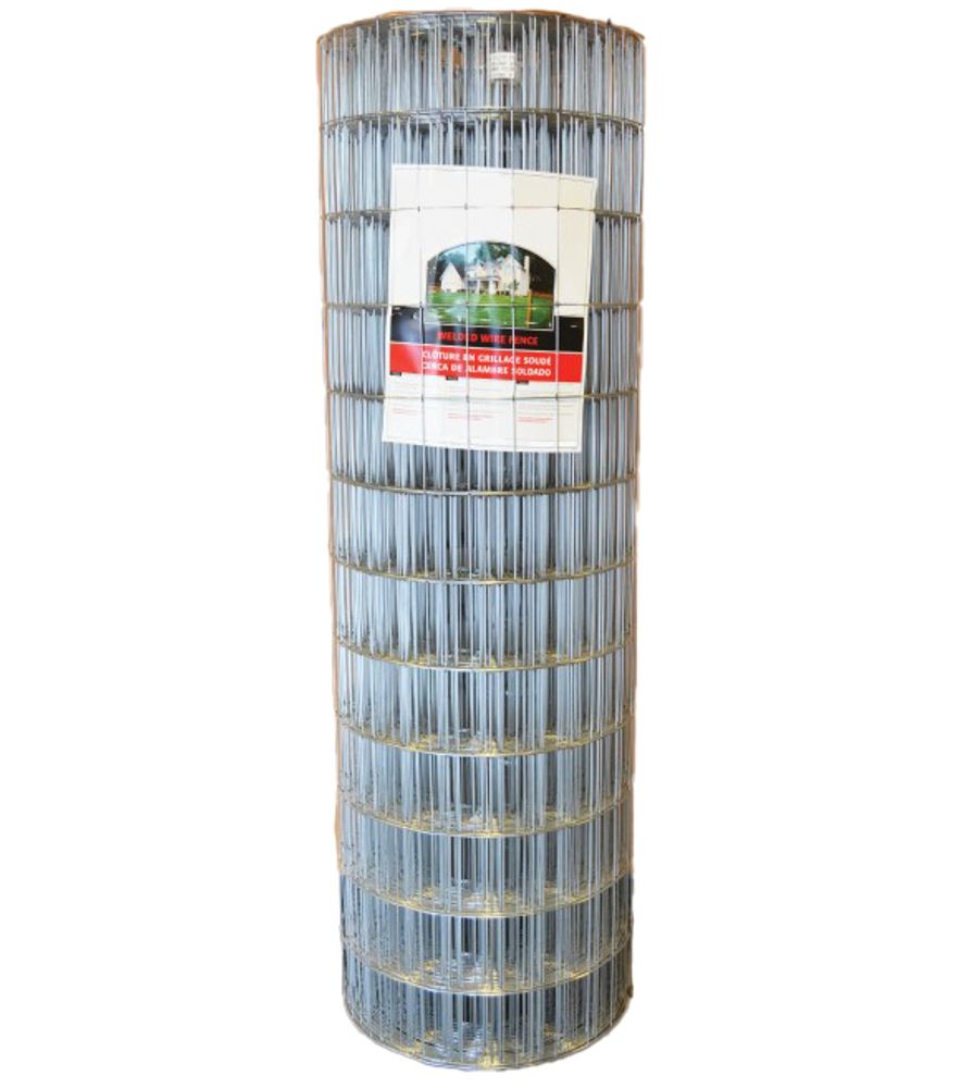 48 in x 100 ft Galvanized Welded Wire Fence, 14 GA