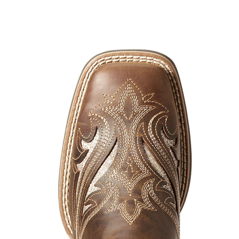 Ariat, Ladies Sassy Brown Round Up Bliss Cowgirl Boot, 10034056