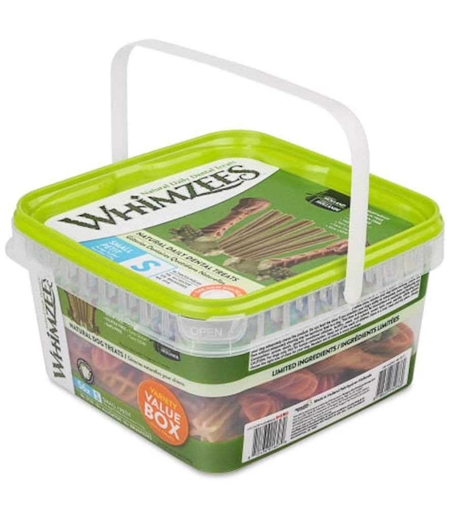 Whimzees, Dental Treats Variety Box for Small Dogs, 29 oz
