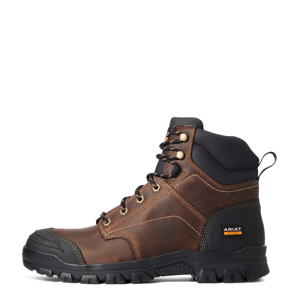 Ariat, Men's Brown Treadfast 6" Work Boot