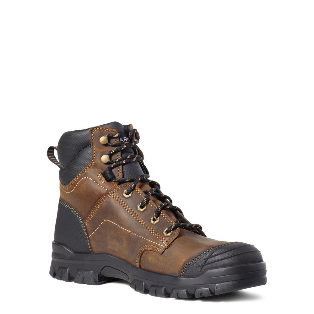 Ariat, Men's Brown Treadfast 6" Work Boot