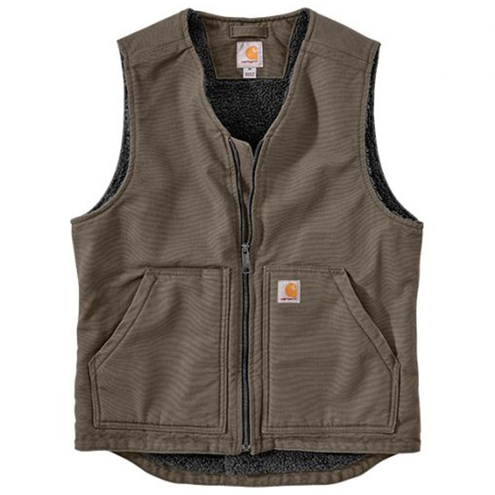 Carhartt, Men's Washed Duck Sherpa Vest, 104394