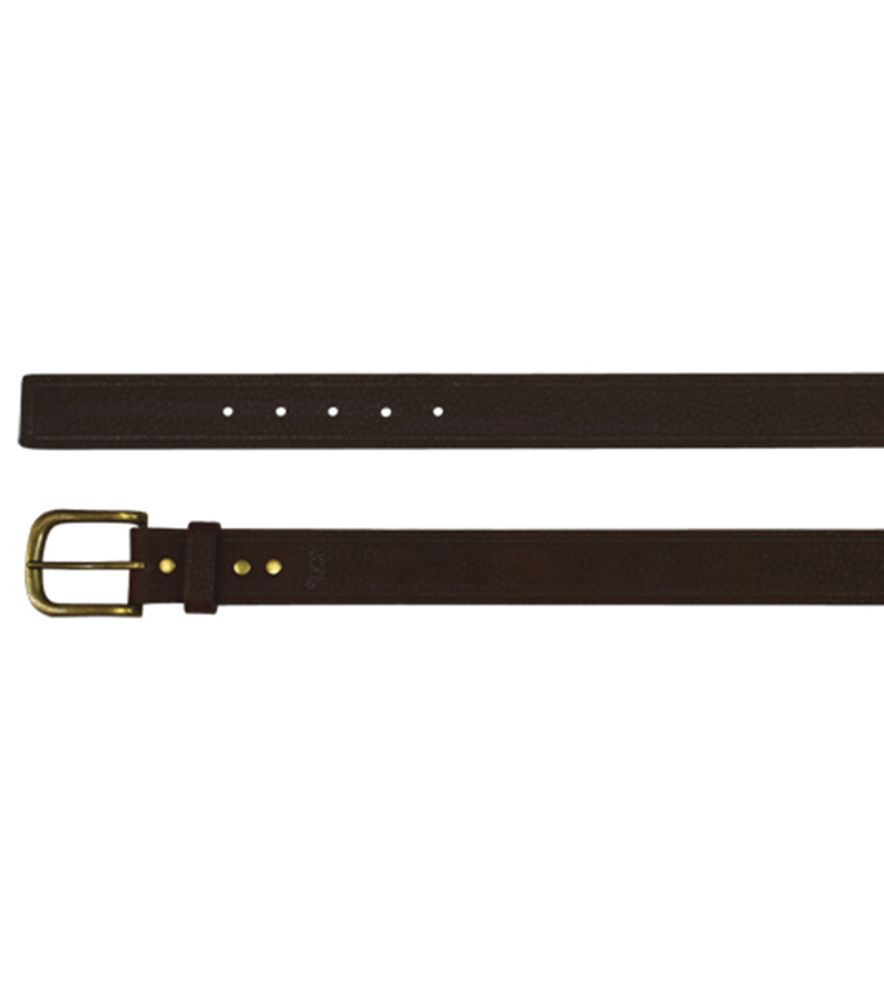 Georgia Boot, Men's Textured Leather Dark Brown Belt, 2020BE12
