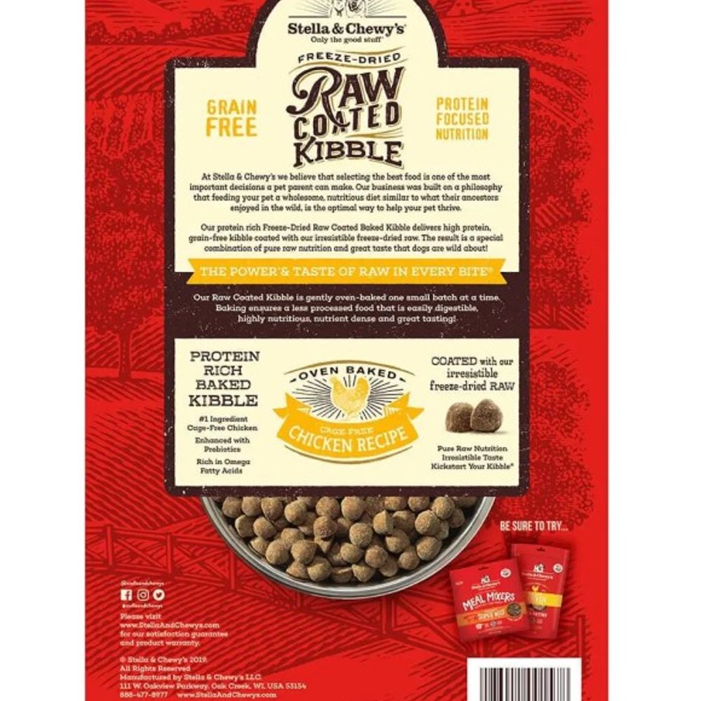 Stella & Chewy's, Cage-Free Chicken Raw Coated Kibble