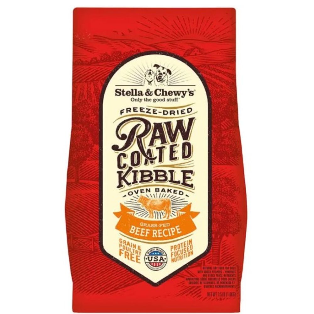 Stella & Chewy's, Grass-Fed Beef Raw Coated Kibble